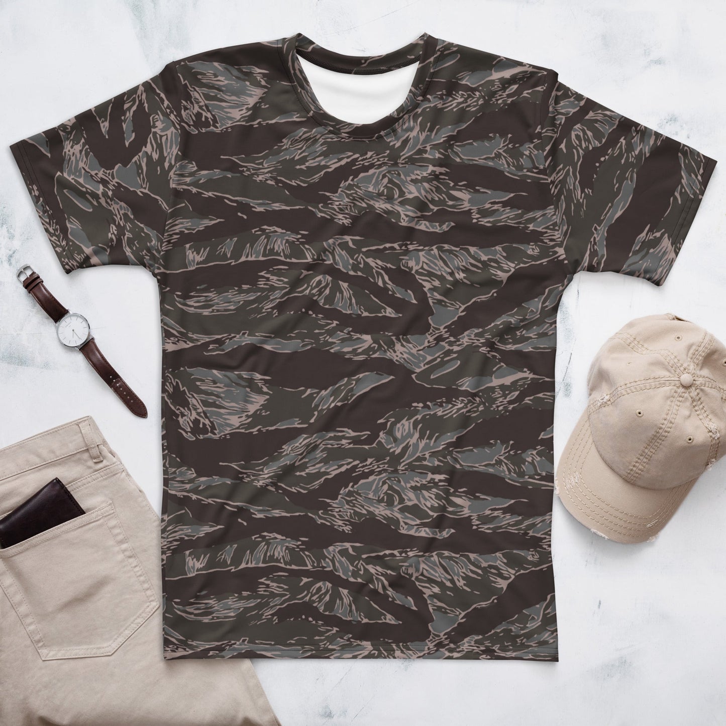 All-Terrain Tiger Stripe OPFOR Urban CAMO Mens T-Shirt - XS