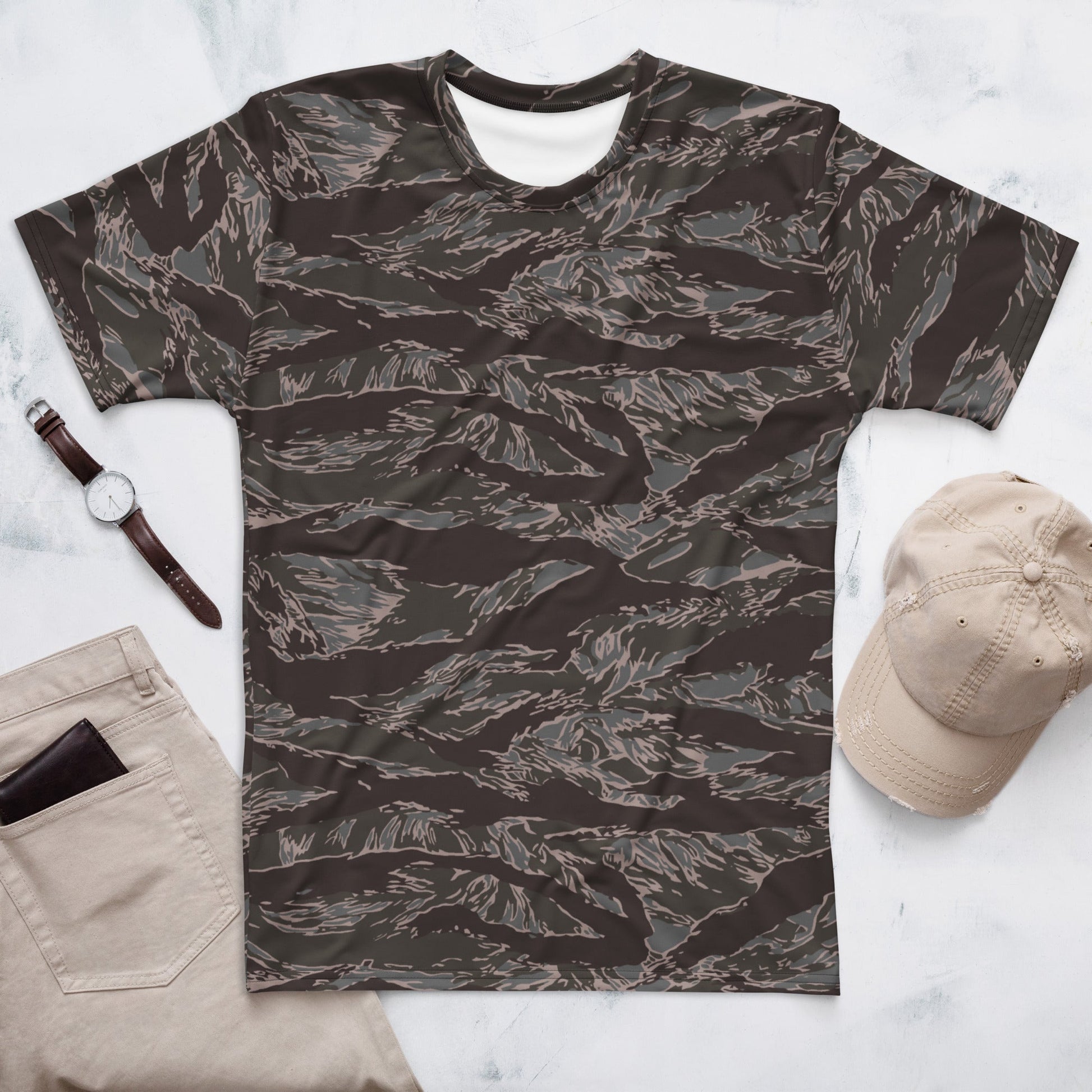 All-Terrain Tiger Stripe OPFOR Urban CAMO Mens T-Shirt - XS