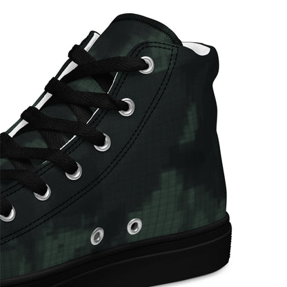 Metal Gear Solid (MGS) Night Desert CAMO Mens high top canvas shoes - High Top Canvas Shoes