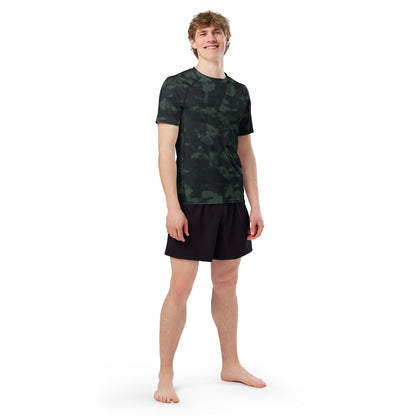 Metal Gear Solid (MGS) Night Desert CAMO Mens Short-Sleeve Rash Guard - Short-sleeve Guards