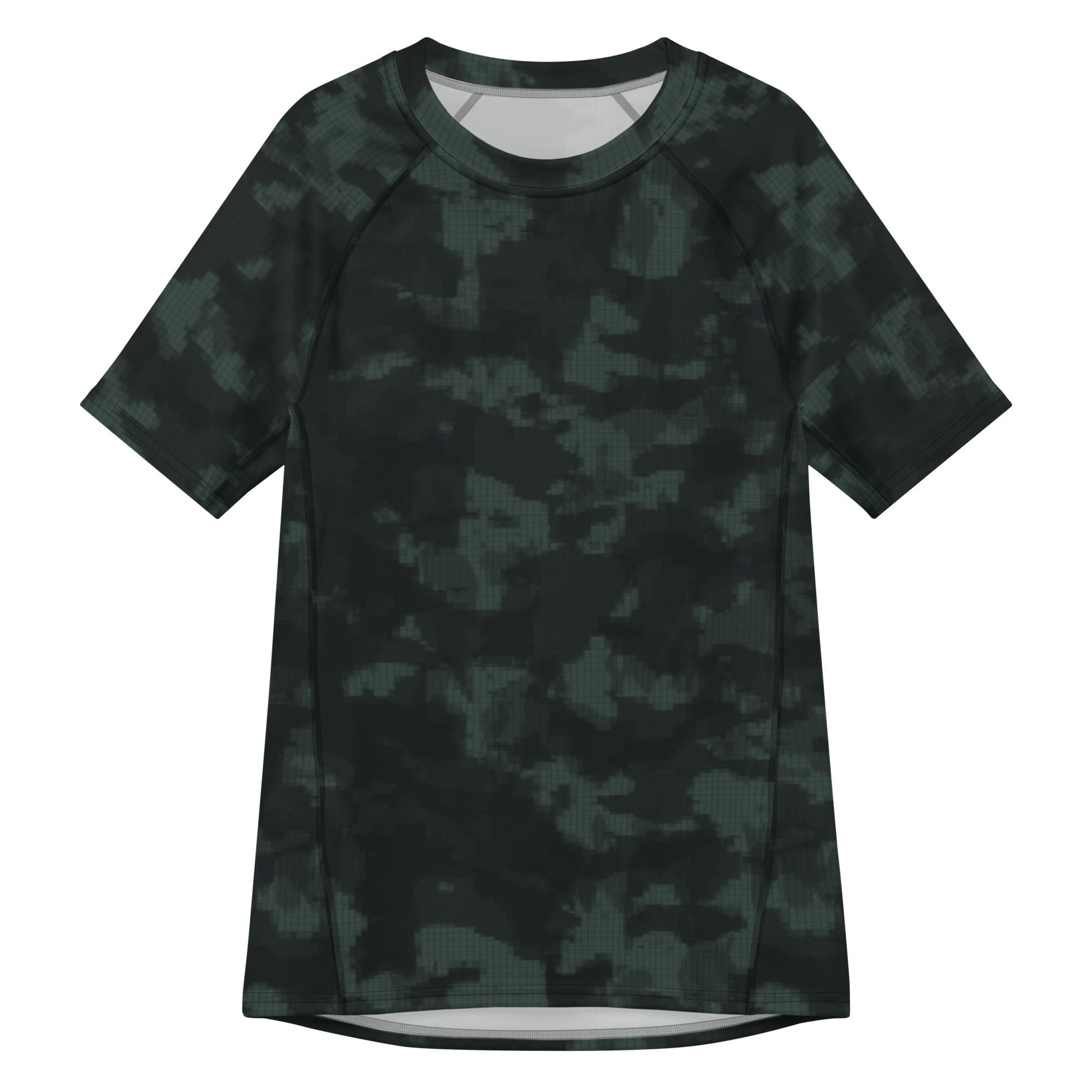 Metal Gear Solid (MGS) Night Desert CAMO Mens Short-Sleeve Rash Guard - 2XS - Short-sleeve Guards