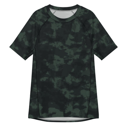 Metal Gear Solid (MGS) Night Desert CAMO Mens Short-Sleeve Rash Guard - 2XS - Short-sleeve Guards