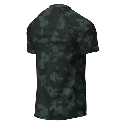 Metal Gear Solid (MGS) Night Desert CAMO Mens Short-Sleeve Rash Guard - Short-sleeve Guards