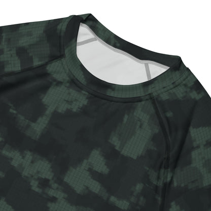 Metal Gear Solid (MGS) Night Desert CAMO Mens Short-Sleeve Rash Guard - Short-sleeve Guards