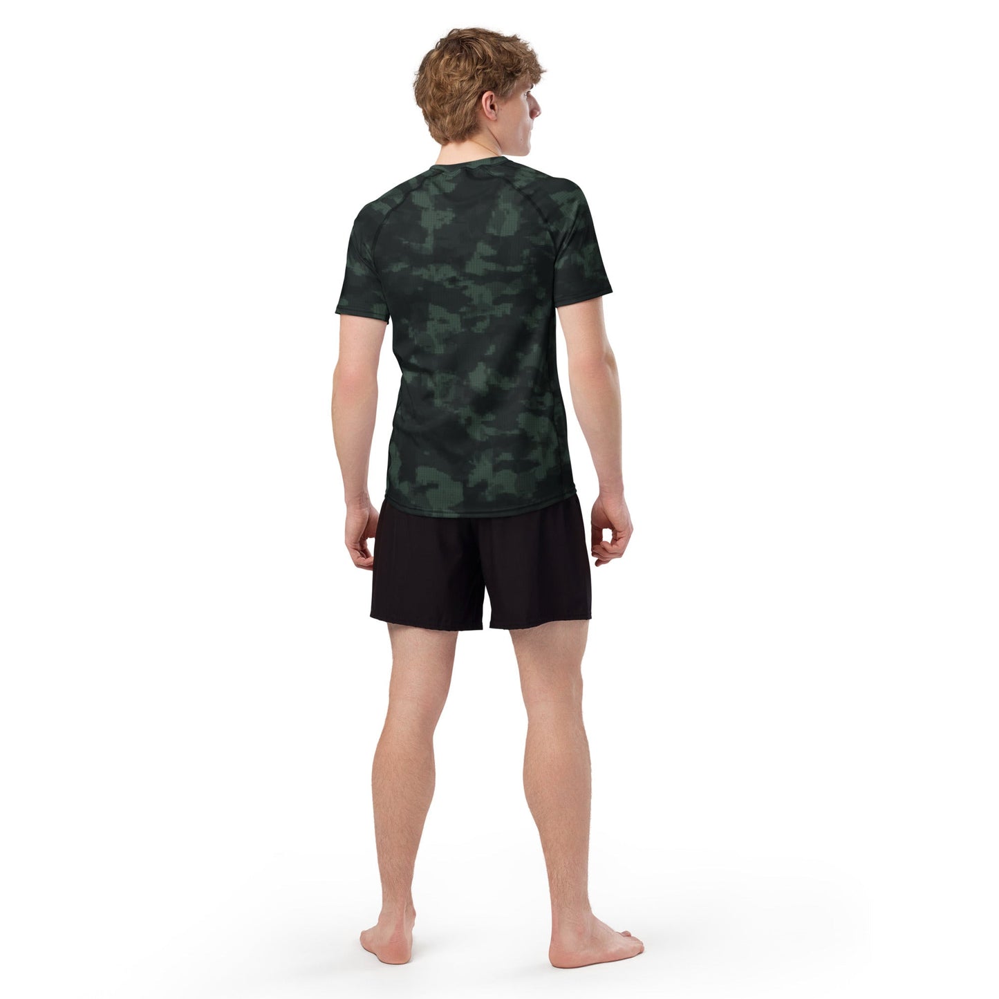 Metal Gear Solid (MGS) Night Desert CAMO Mens Short-Sleeve Rash Guard - Short-sleeve Guards