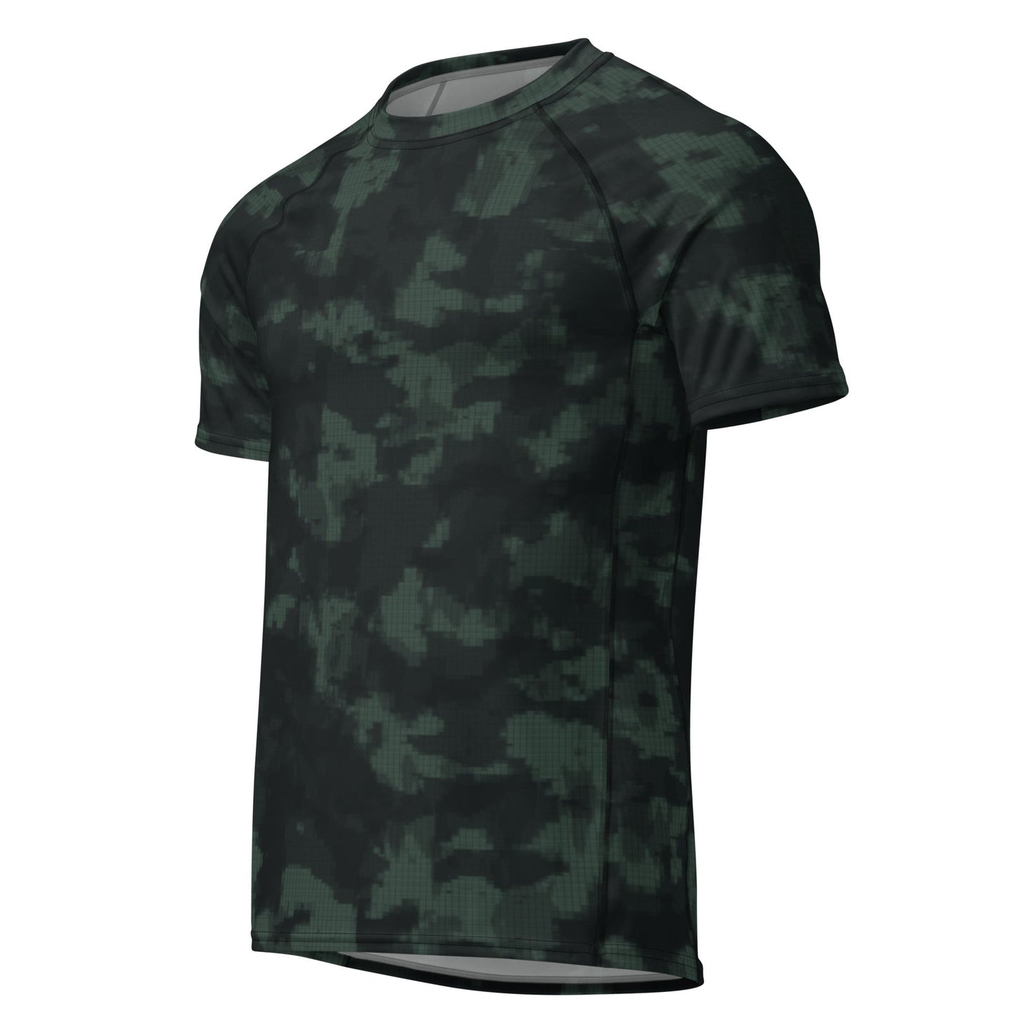Metal Gear Solid (MGS) Night Desert CAMO Mens Short-Sleeve Rash Guard - Short-sleeve Guards