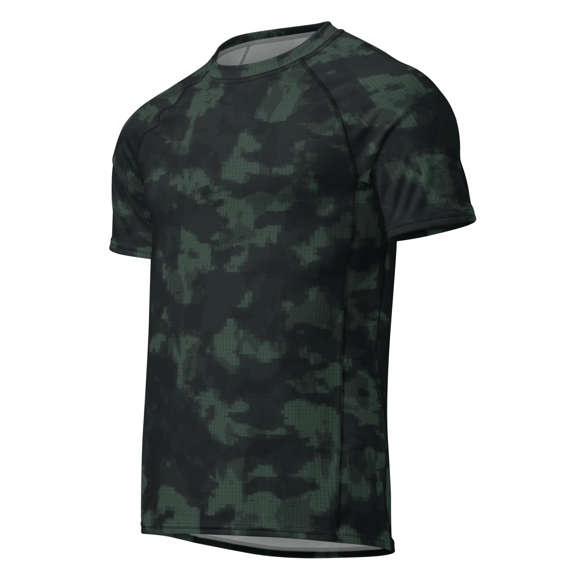 Metal Gear Solid (MGS) Night Desert CAMO Mens Short-Sleeve Rash Guard - Short-sleeve Guards