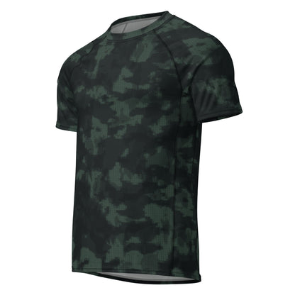Metal Gear Solid (MGS) Night Desert CAMO Mens Short-Sleeve Rash Guard - Short-sleeve Guards