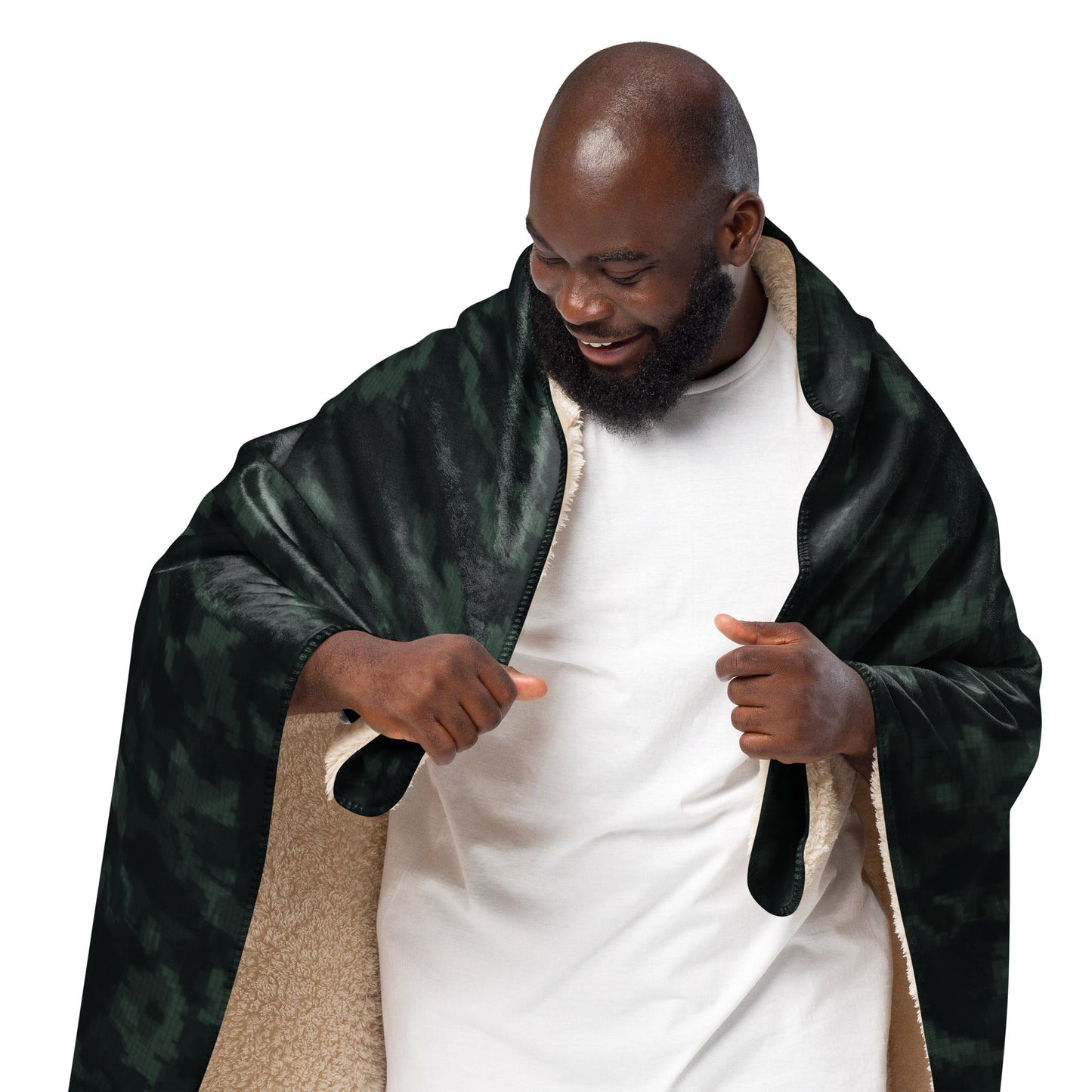 Metal Gear Solid (MGS) Night Desert CAMO Sherpa blanket - Blankets