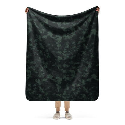 Metal Gear Solid (MGS) Night Desert CAMO Sherpa blanket - 50″×60″ - Blankets