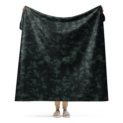 Metal Gear Solid (MGS) Night Desert CAMO Sherpa blanket - 60″×80″ - Blankets