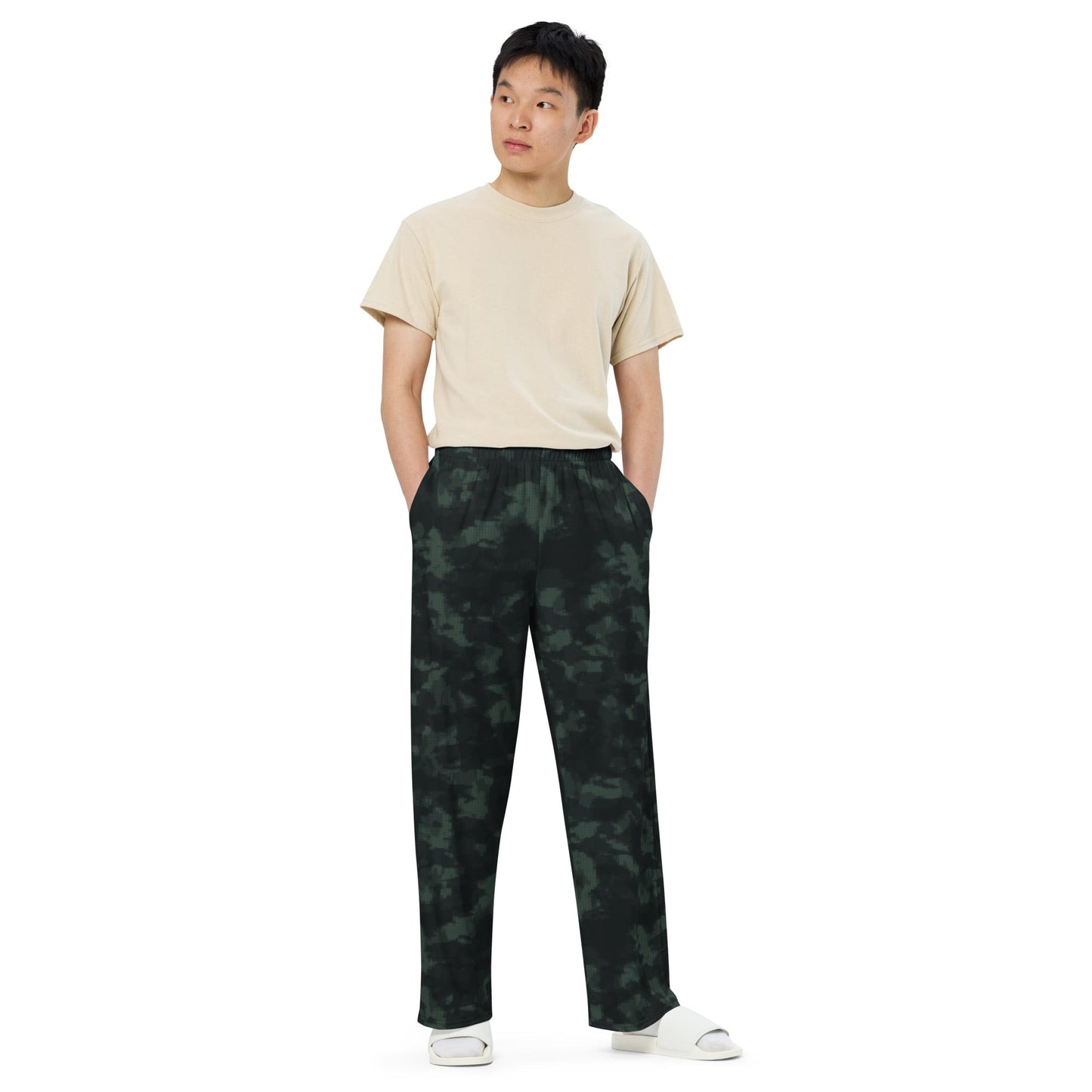 Metal Gear Solid (MGS) Night Desert CAMO unisex wide-leg pants - Wide-leg Pants