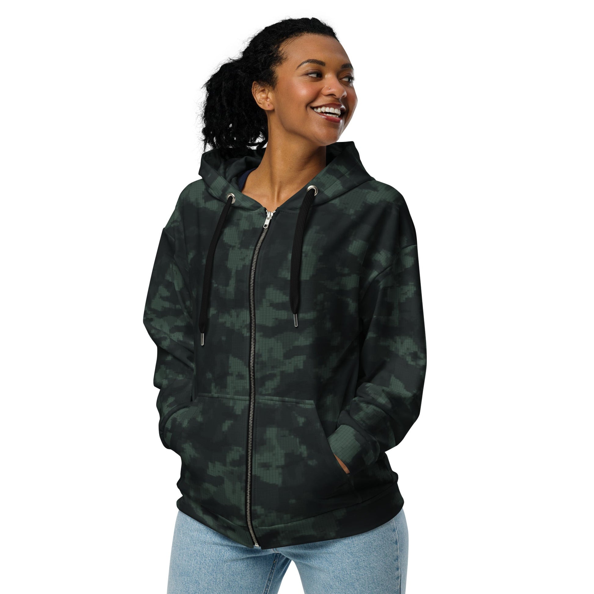 Metal Gear Solid (MGS) Night Desert CAMO Unisex zip hoodie - Zip Hoodies