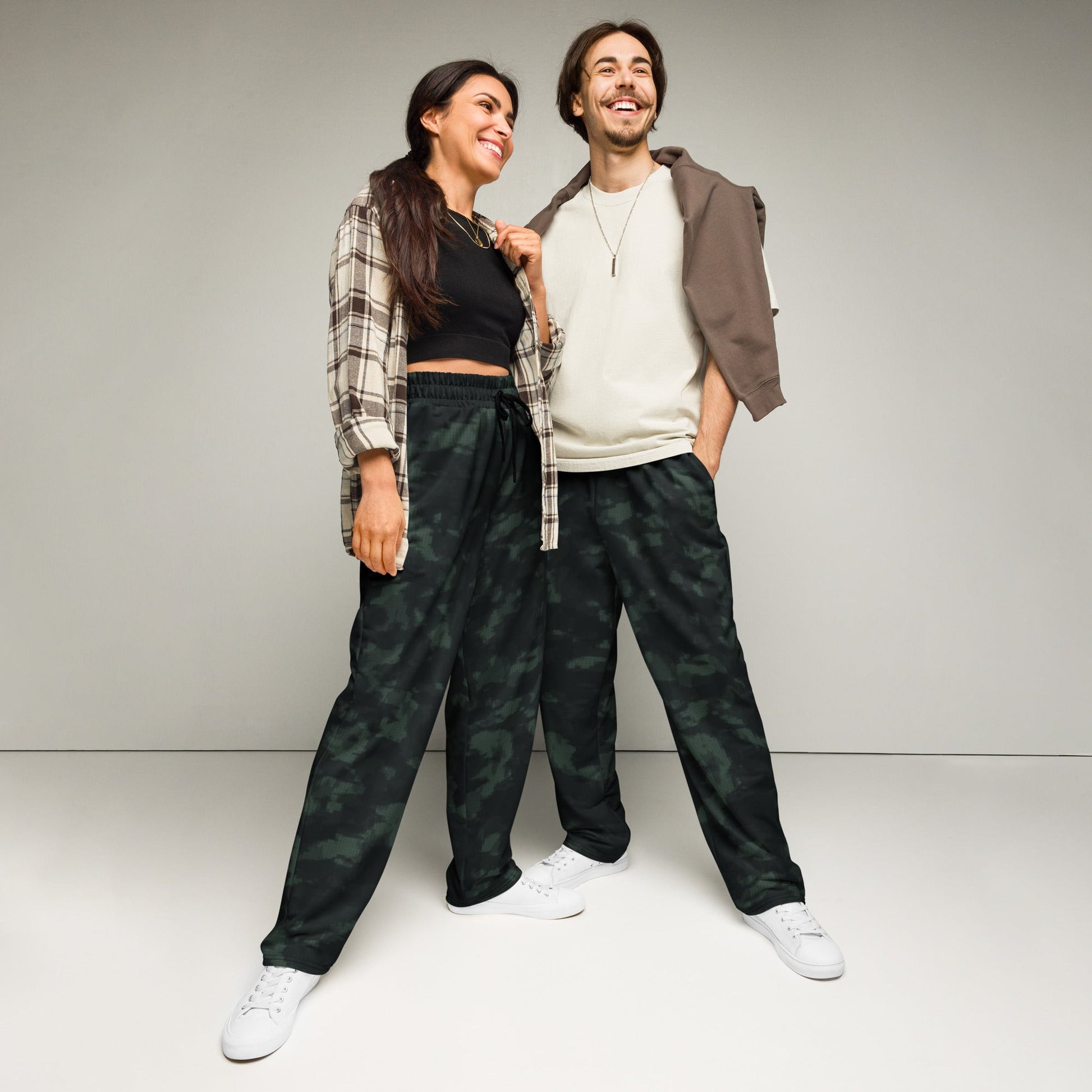 Metal Gear Solid (MGS) Night Desert CAMO Unisex Wide-Leg Joggers - 2XS