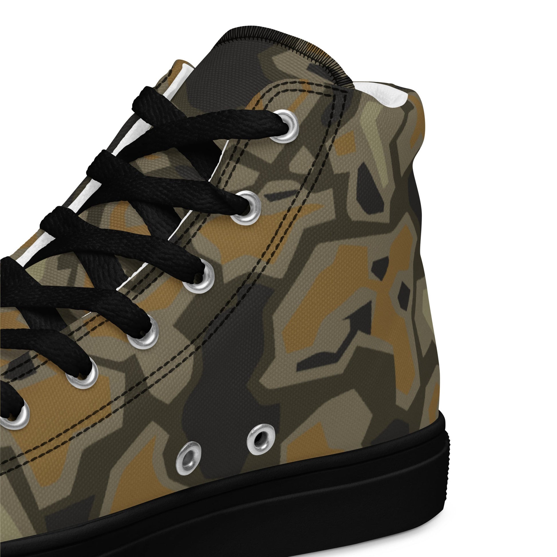 Metal Gear Solid (MGS) Rock CAMO Mens high top canvas shoes - High Top Canvas Shoes