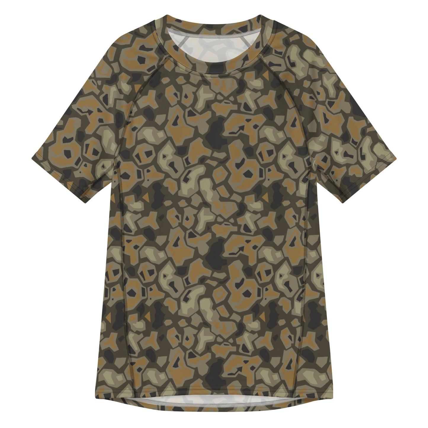 Metal Gear Solid (MGS) Rock CAMO Mens Short-Sleeve Rash Guard - 2XS