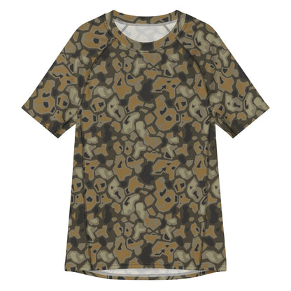 Metal Gear Solid (MGS) Rock CAMO Mens Short-Sleeve Rash Guard - 2XS