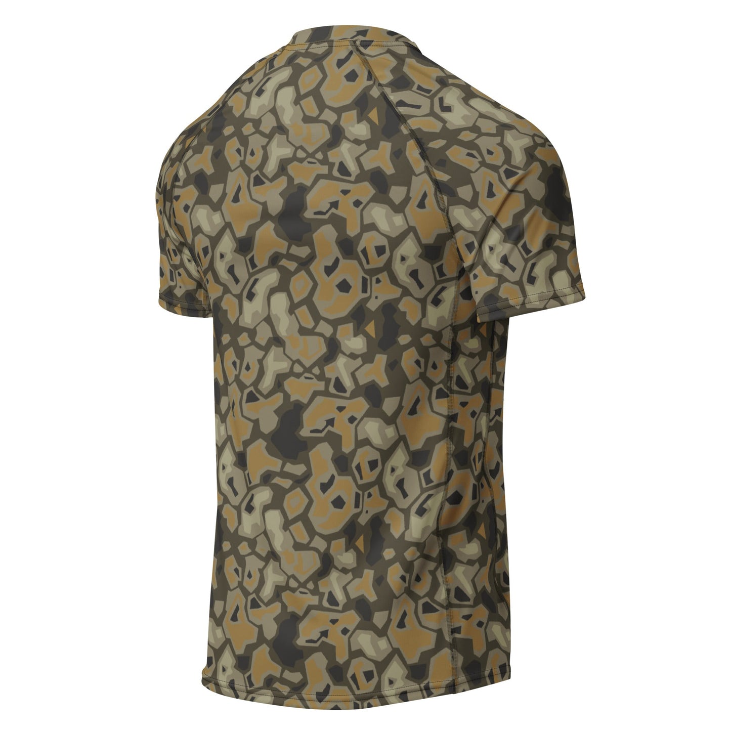 Metal Gear Solid (MGS) Rock CAMO Mens Short-Sleeve Rash Guard