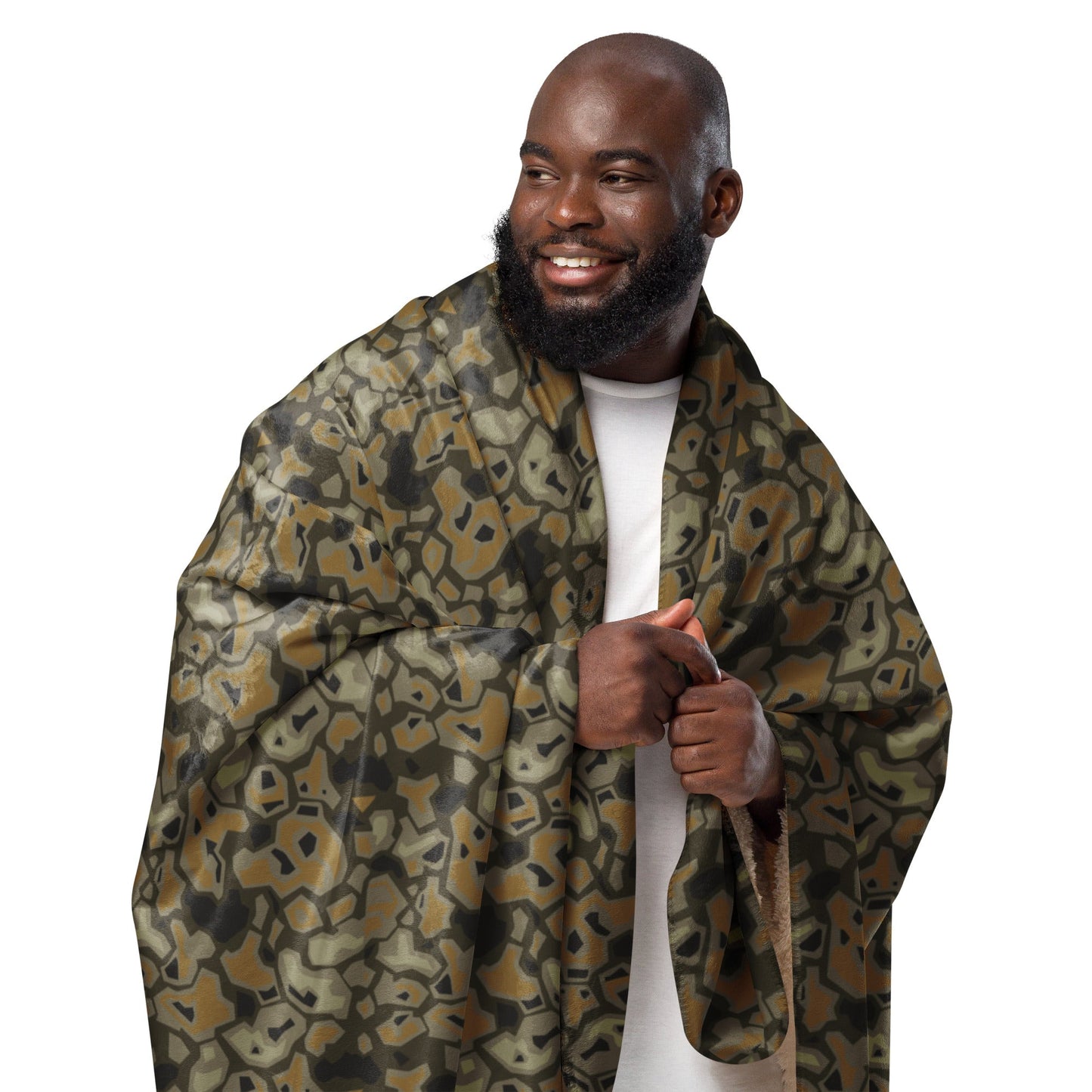 Metal Gear Solid (MGS) Rock CAMO Sherpa Blanket