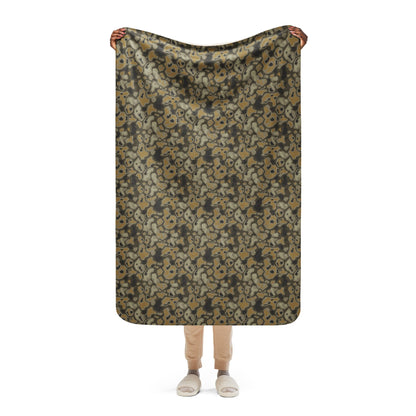 Metal Gear Solid (MGS) Rock CAMO Sherpa Blanket - 37″×57″