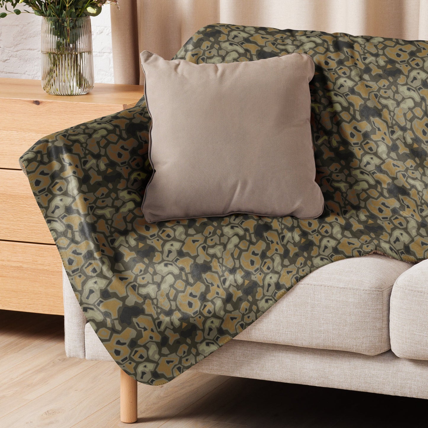 Metal Gear Solid (MGS) Rock CAMO Sherpa Blanket