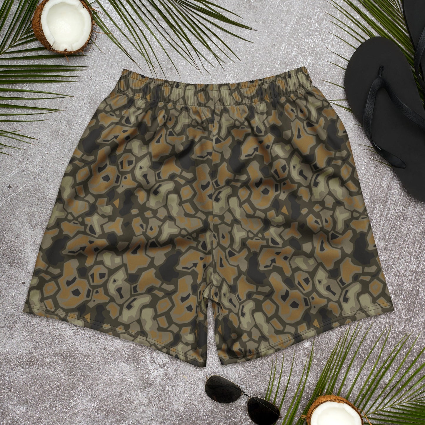 Metal Gear Solid (MGS) Rock CAMO Unisex Athletic Long Shorts
