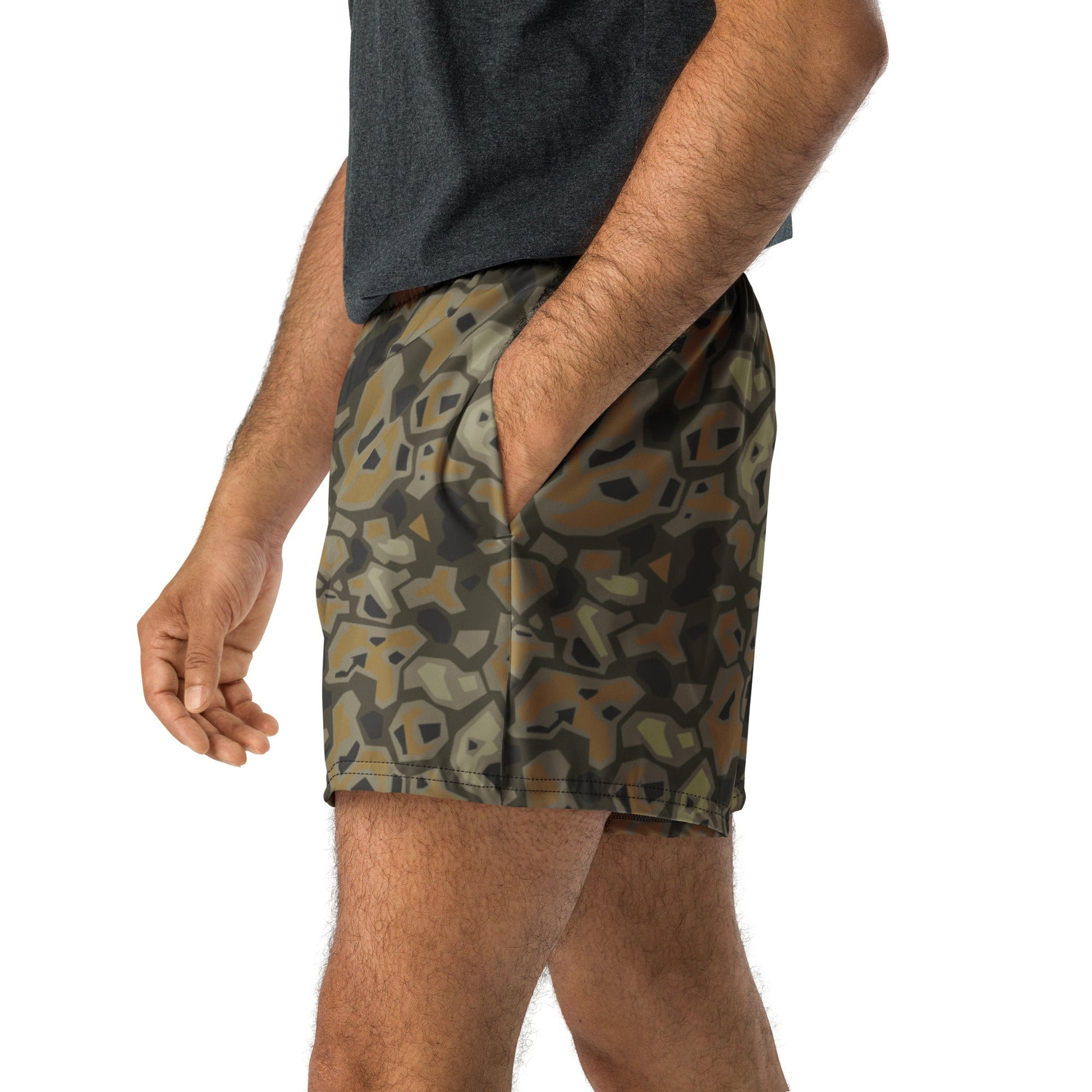 Metal Gear Solid (MGS) Rock CAMO Unisex Athletic Shorts - XS