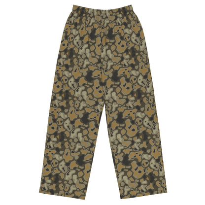 Metal Gear Solid (MGS) Rock CAMO Unisex Wide-Leg Leisure Pants - 2XS