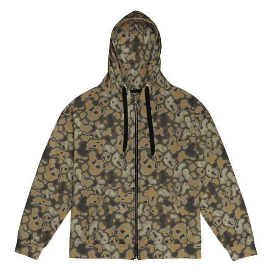 Metal Gear Solid (MGS) Rock CAMO Unisex zip hoodie - 2XS - Zip Hoodies