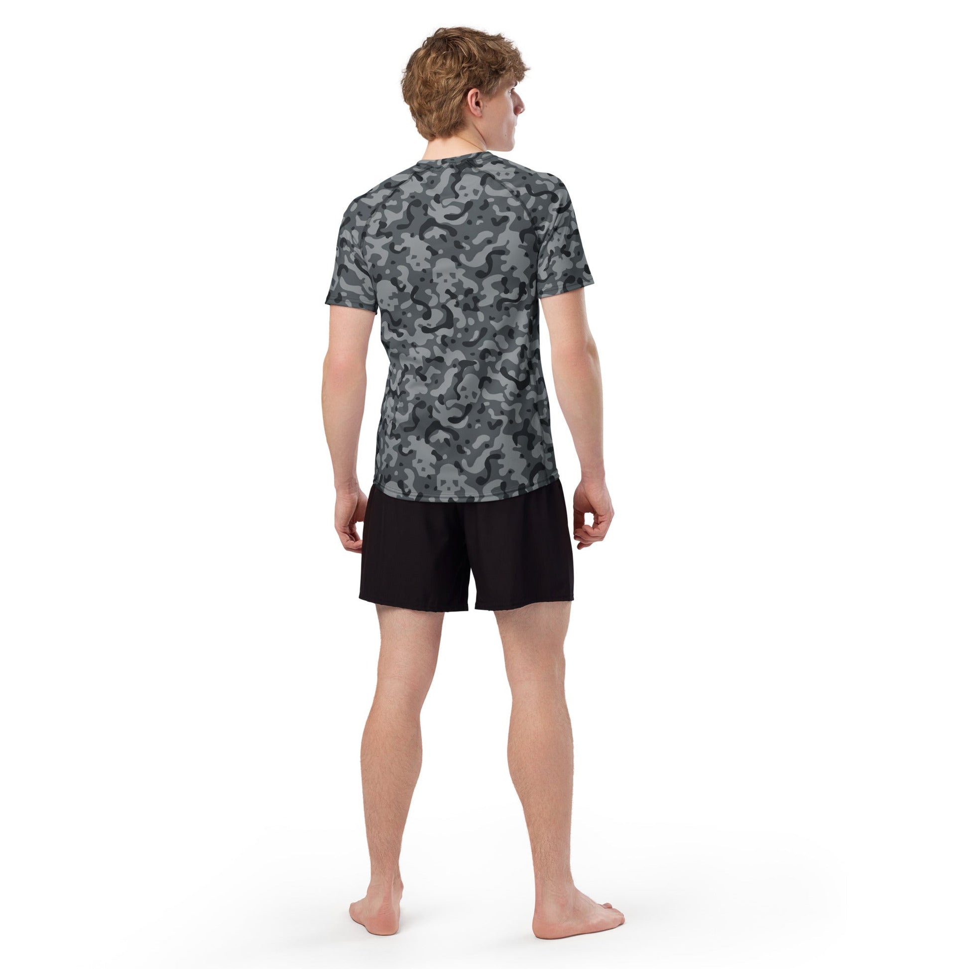 Metal Gear Solid (MGS) Shadow Spirit CAMO Mens Short-Sleeve Rash Guard - Short-sleeve Guards