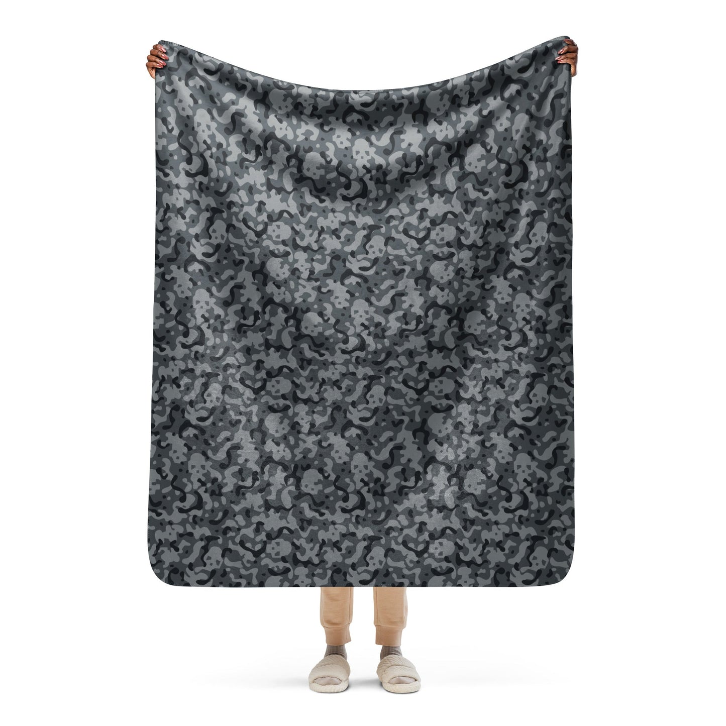 Metal Gear Solid (MGS) Shadow Spirit CAMO Sherpa blanket - 50″×60″ - Blankets