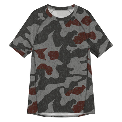 Metal Gear Solid (MGS) Splittermuster Rain Autumn CAMO Mens Short-Sleeve Rash Guard - 2XS - Short-sleeve Guards