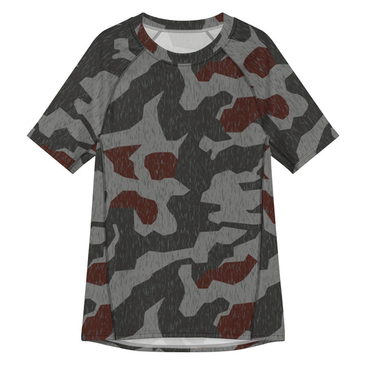 Metal Gear Solid (MGS) Splittermuster Rain Autumn CAMO Mens Short-Sleeve Rash Guard - 2XS - Short-sleeve Guards