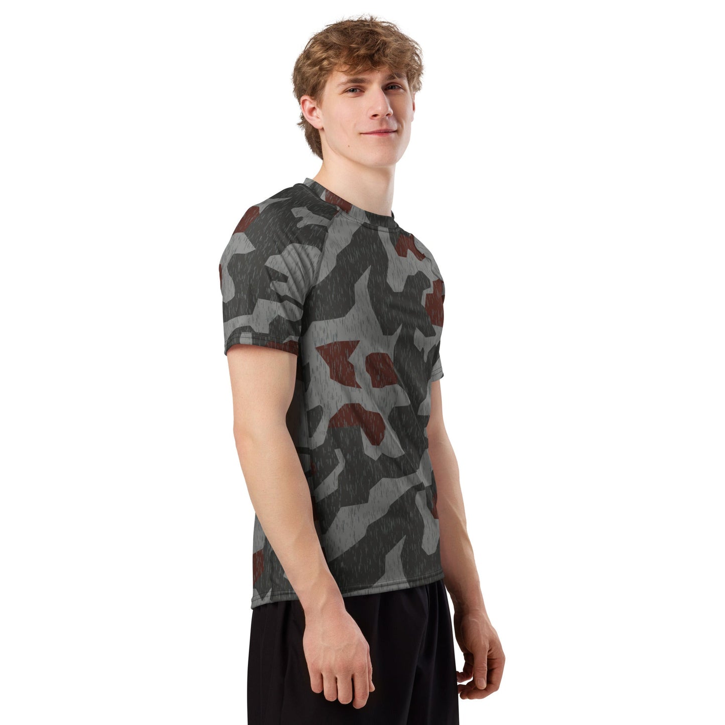 Metal Gear Solid (MGS) Splittermuster Rain Autumn CAMO Mens Short-Sleeve Rash Guard - Short-sleeve Guards