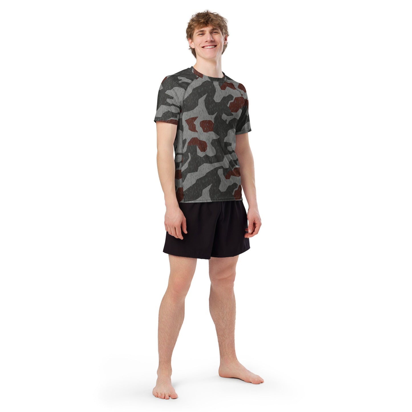 Metal Gear Solid (MGS) Splittermuster Rain Autumn CAMO Mens Short-Sleeve Rash Guard - Short-sleeve Guards