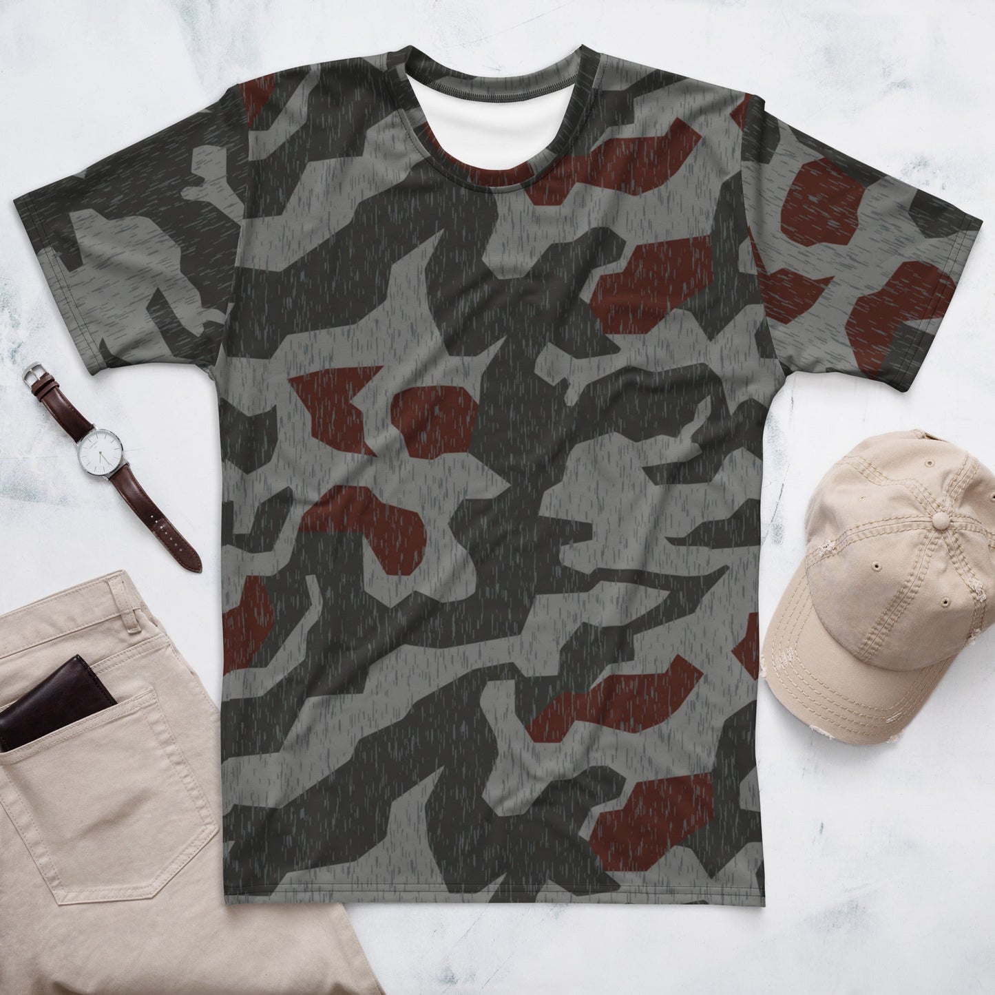 Metal Gear Solid (MGS) Splittermuster Rain Autumn CAMO Mens T-Shirt - XS