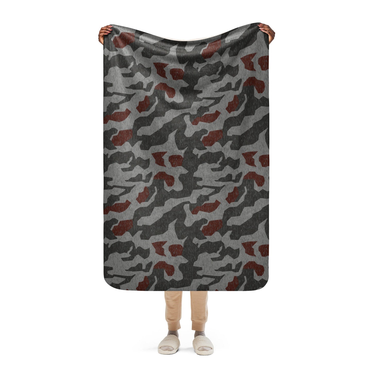 Metal Gear Solid (MGS) Splittermuster Rain Autumn CAMO Sherpa blanket - 37″×57″ - Blanket