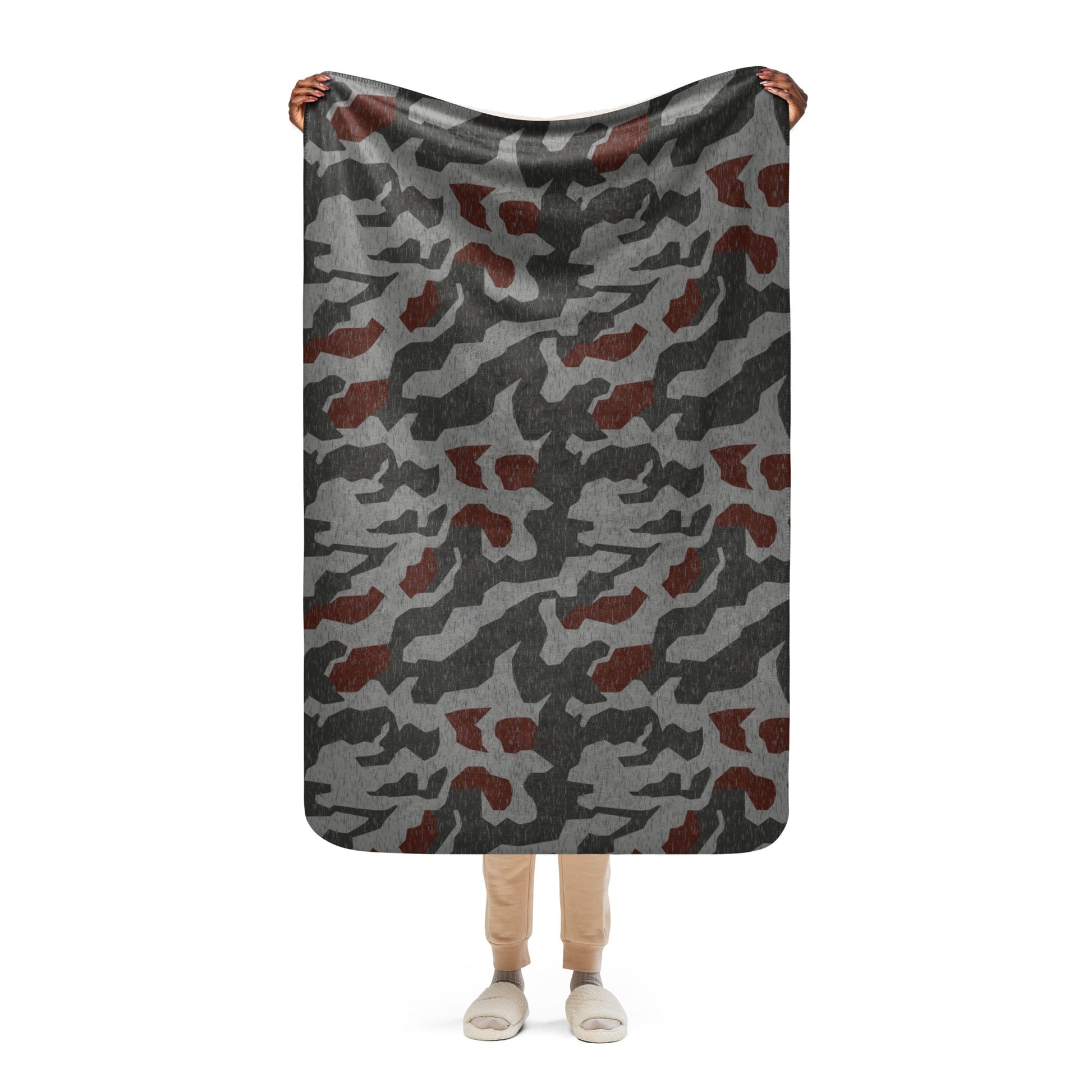 Metal Gear Solid (MGS) Splittermuster Rain Autumn CAMO Sherpa blanket - 37″×57″ - Blanket