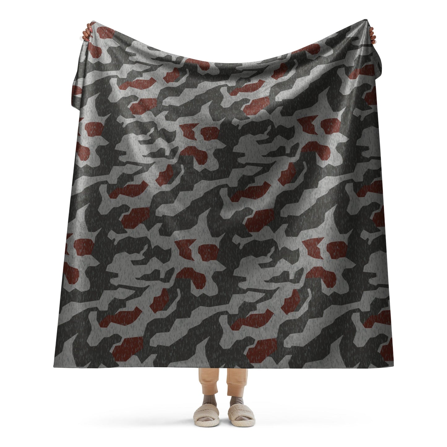 Metal Gear Solid (MGS) Splittermuster Rain Autumn CAMO Sherpa blanket - 60″×80″ - Blanket