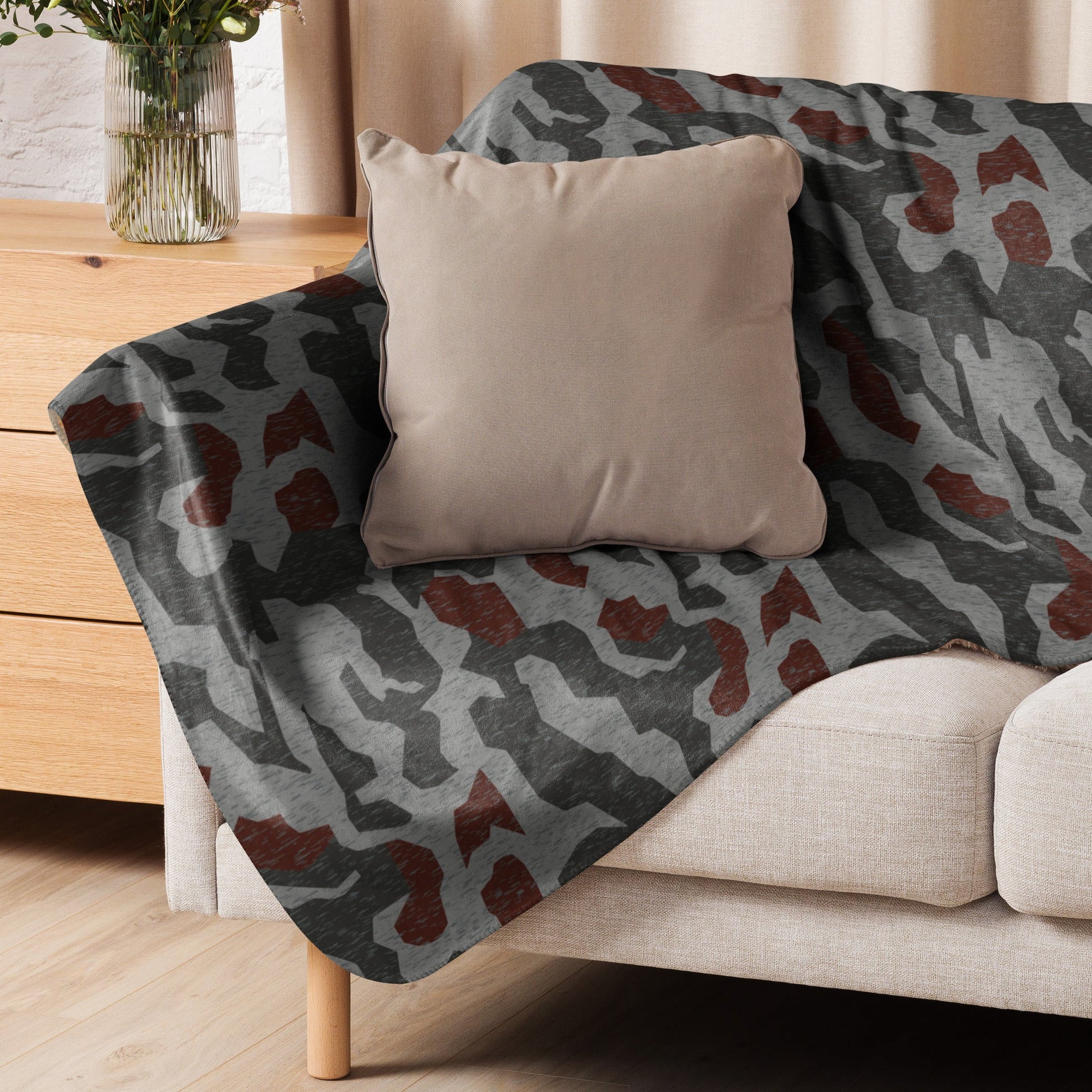 Metal Gear Solid (MGS) Splittermuster Rain Autumn CAMO Sherpa blanket - Blanket