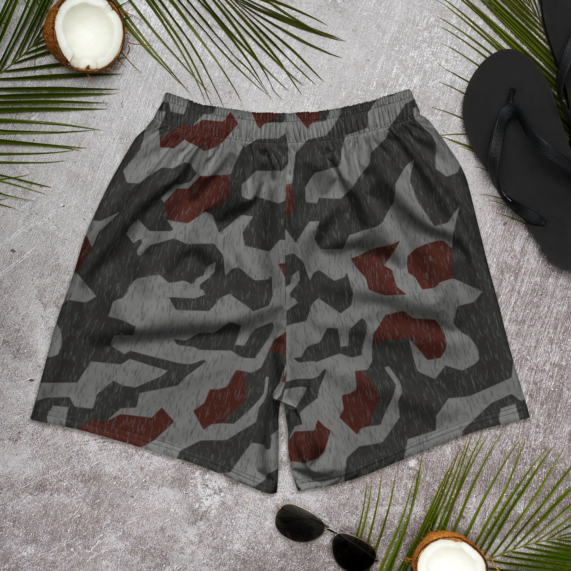 Metal Gear Solid (MGS) Splittermuster Rain Autumn CAMO Unisex Athletic Long Shorts