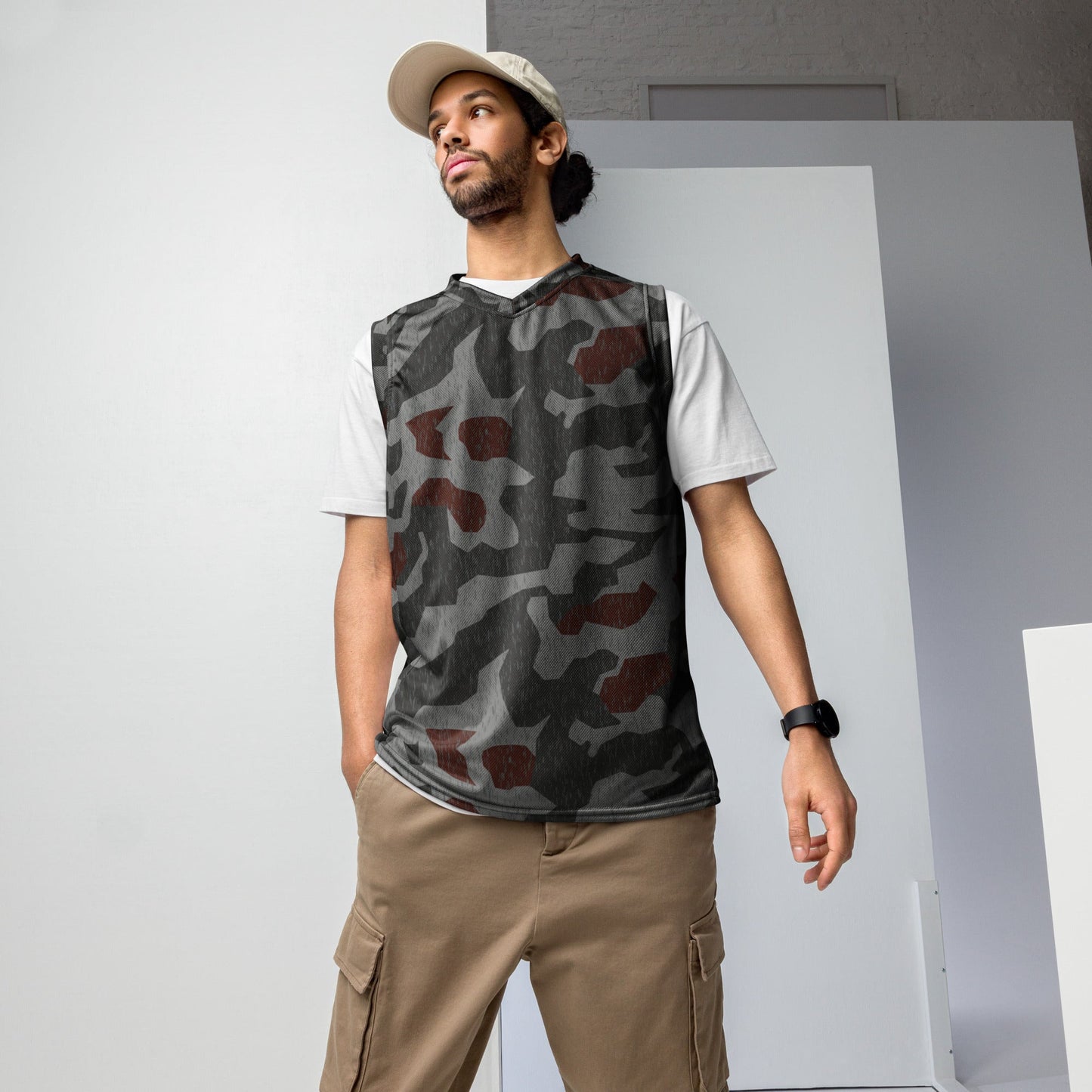 Metal Gear Solid (MGS) Splittermuster Rain Autumn CAMO unisex basketball jersey - 2XS - Basketball Jerseys