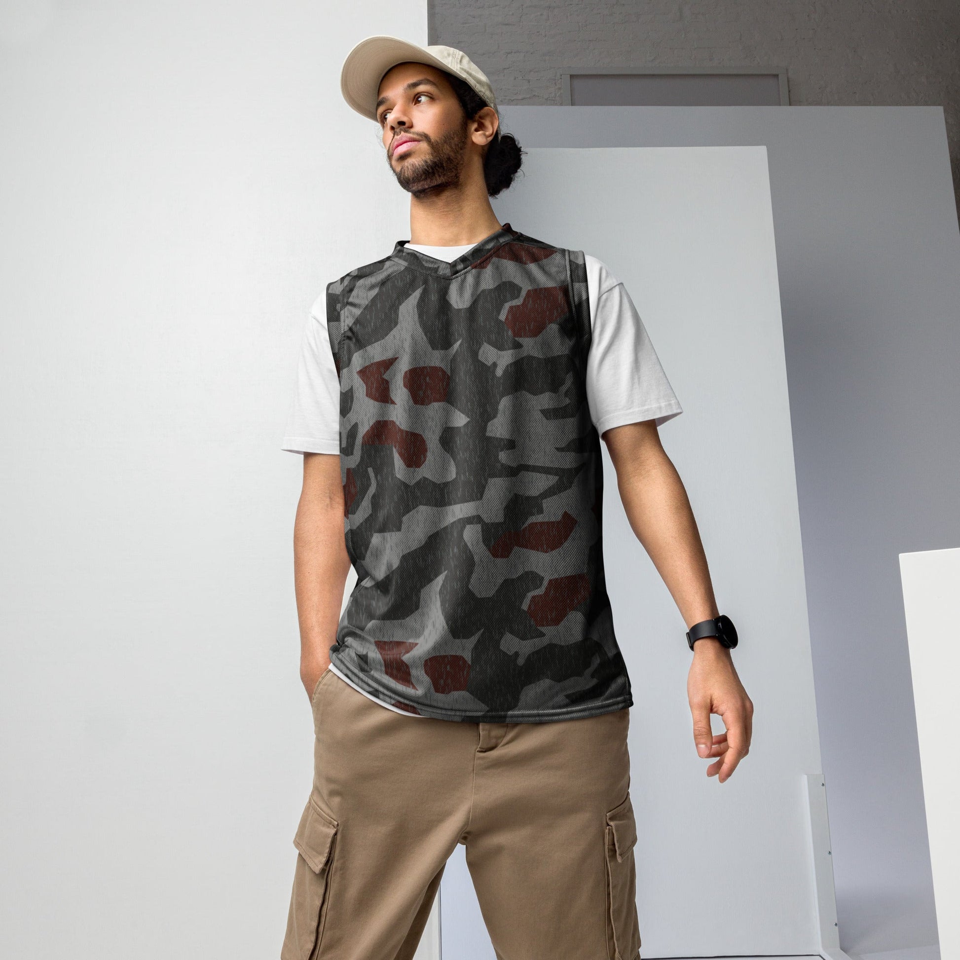 Metal Gear Solid (MGS) Splittermuster Rain Autumn CAMO unisex basketball jersey - 2XS - Basketball Jerseys