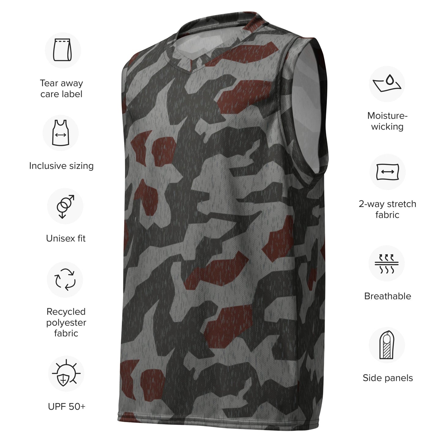 Metal Gear Solid (MGS) Splittermuster Rain Autumn CAMO unisex basketball jersey - Basketball Jerseys