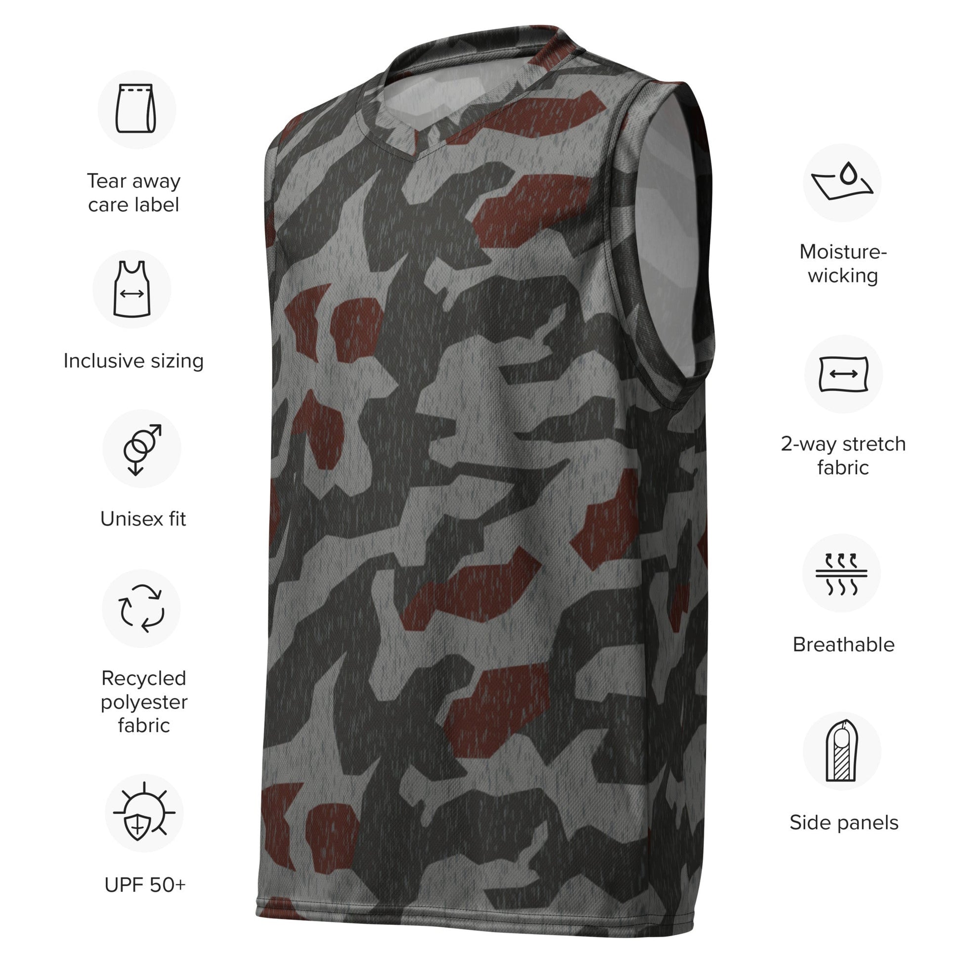 Metal Gear Solid (MGS) Splittermuster Rain Autumn CAMO unisex basketball jersey - Basketball Jerseys