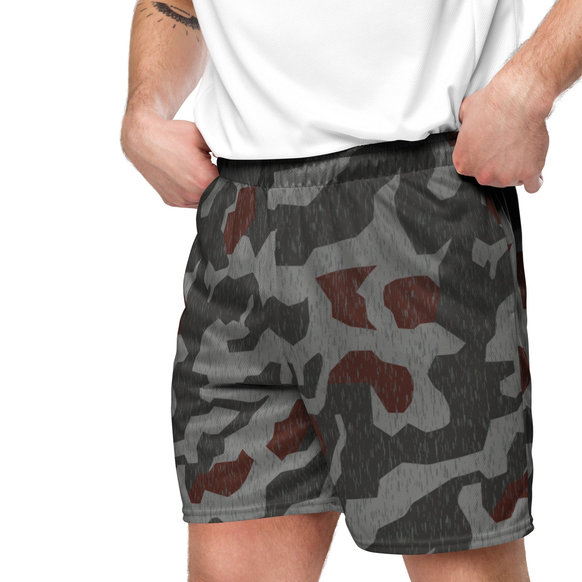 Metal Gear Solid (MGS) Splittermuster Rain Autumn CAMO Unisex mesh shorts - Mesh Shorts
