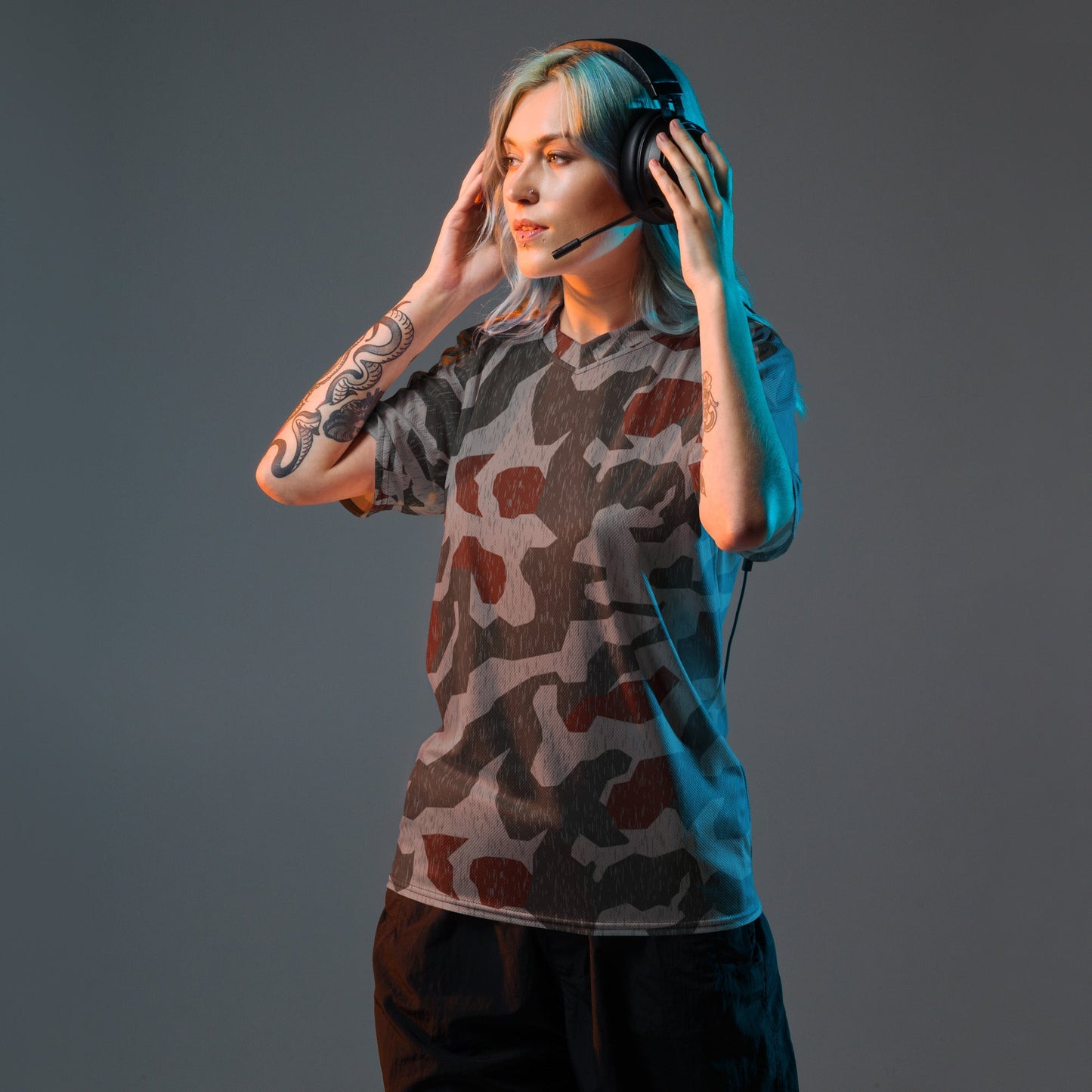 Metal Gear Solid (MGS) Splittermuster Rain Autumn CAMO Unisex Sports Jersey