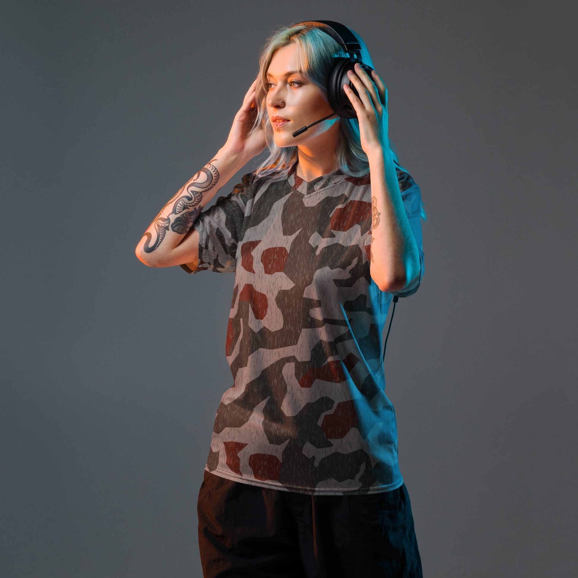 Metal Gear Solid (MGS) Splittermuster Rain Autumn CAMO Unisex Sports Jersey