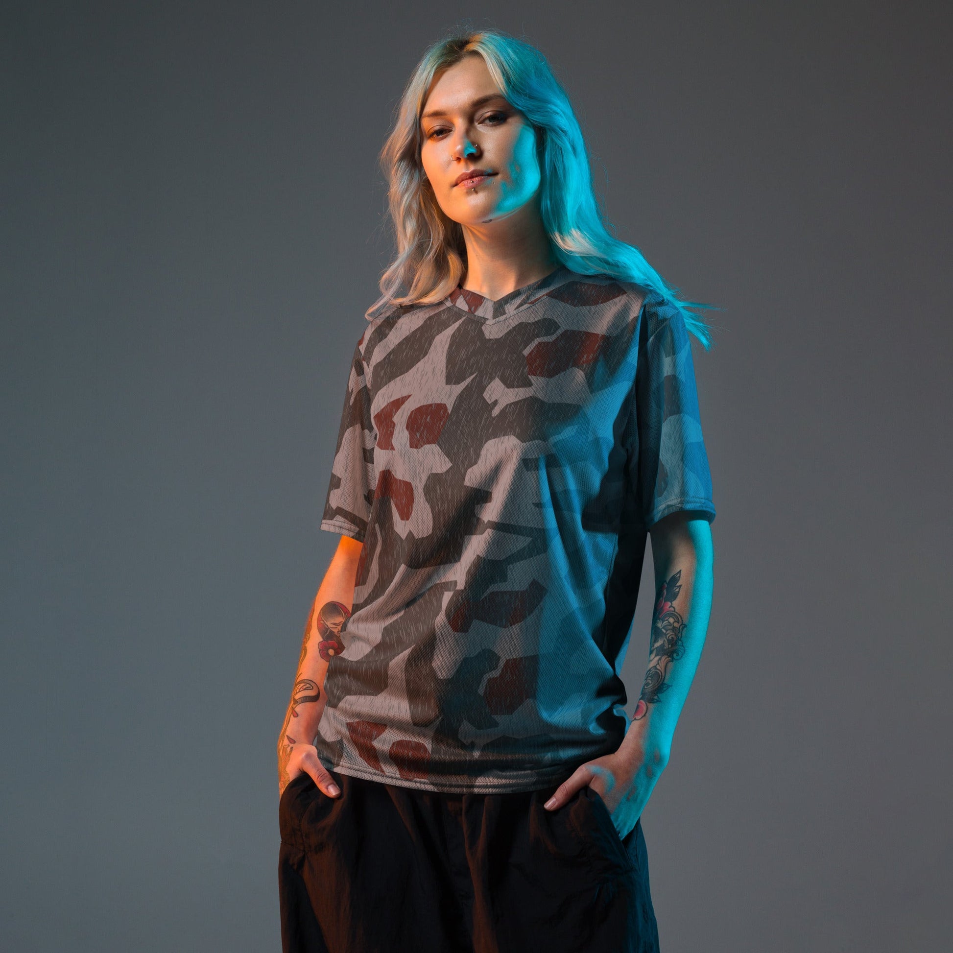 Metal Gear Solid (MGS) Splittermuster Rain Autumn CAMO Unisex Sports Jersey