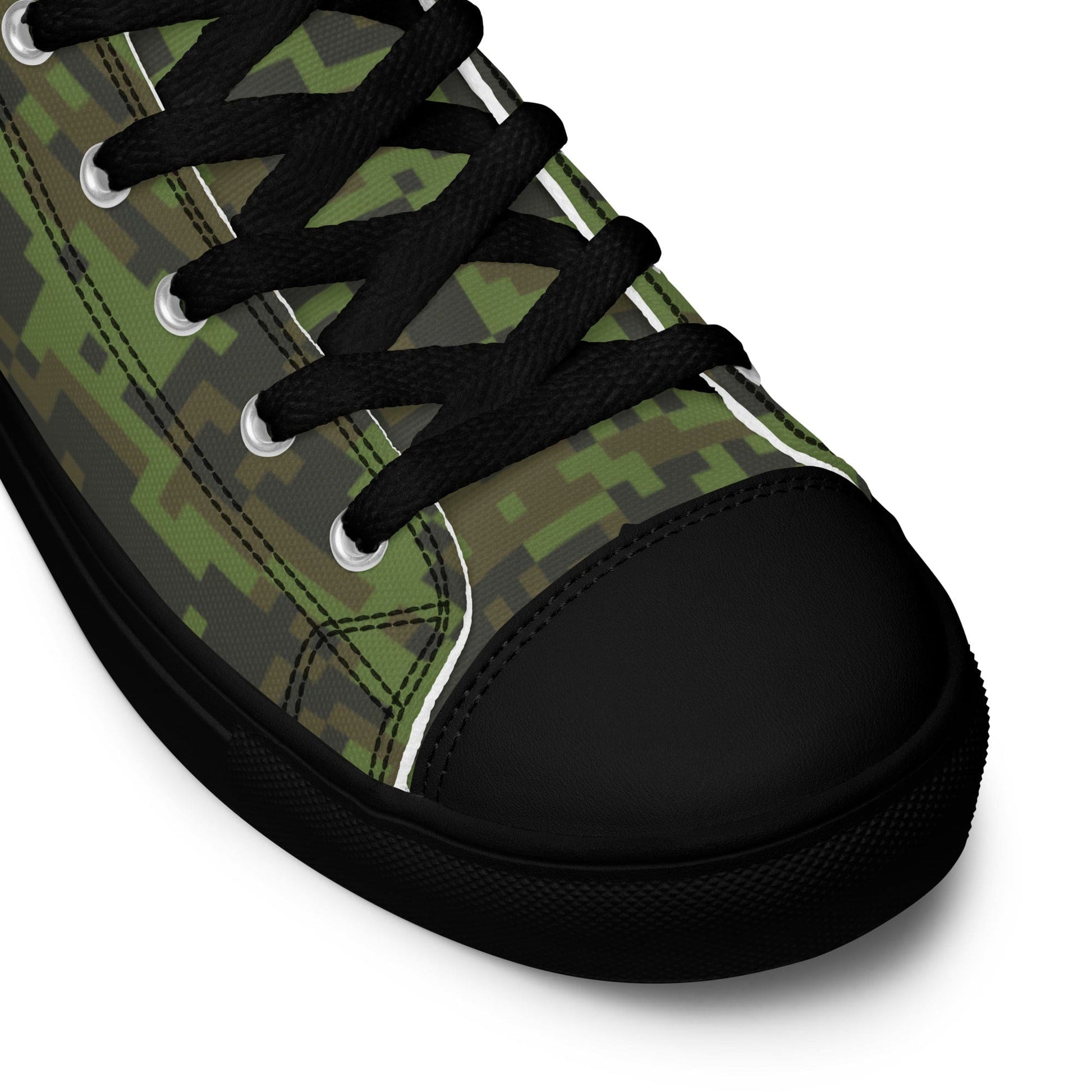 Mexican Army Digital CAMO Men’s high top canvas shoes - Mens High Top Canvas Shoes